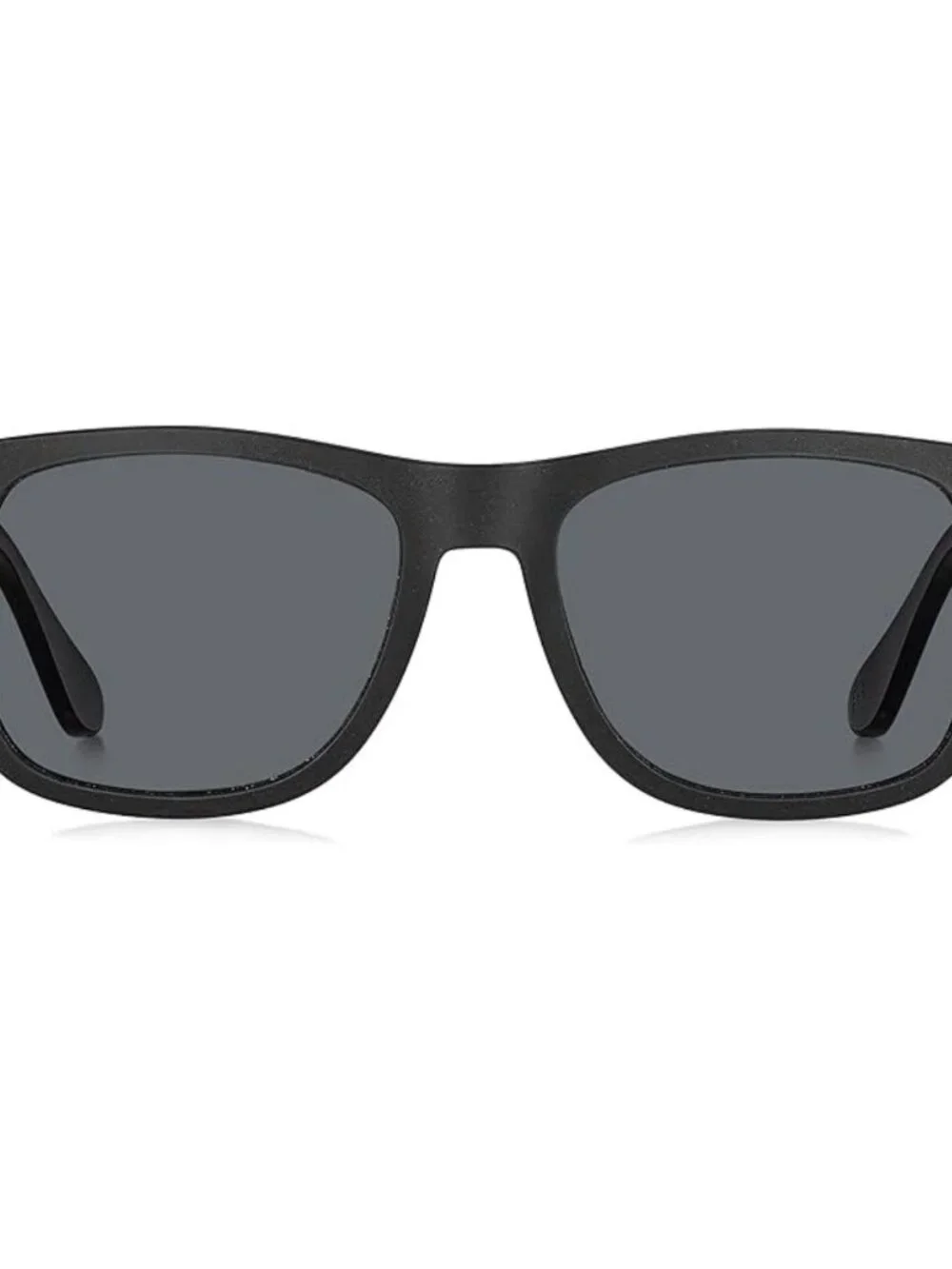 Classic Matte Black Polarized Rectangular Sunglasses UV400